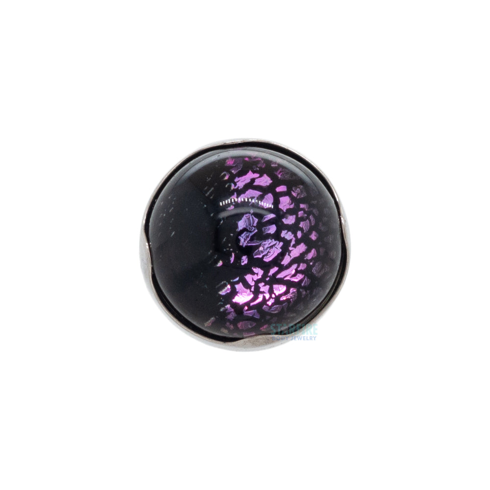 threadless: Prong-Set Glass Cabochon End