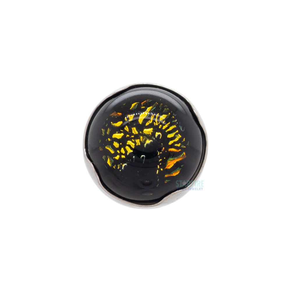 threadless: Prong-Set Glass Cabochon End