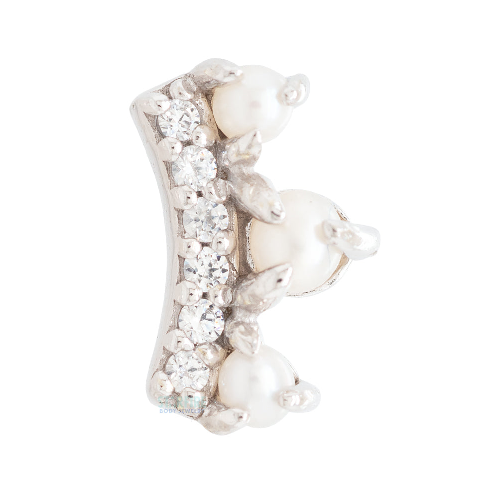 threadless: "The Vow" End in Gold with Pearl & CZ's