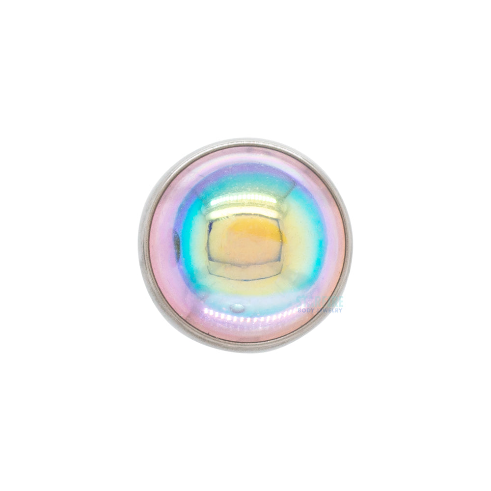 threadless: Bezel-Set Glass Cabochon End