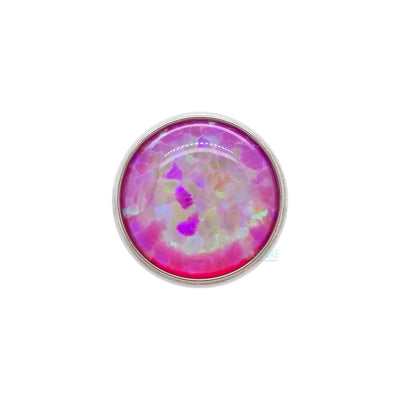 threadless: 4mm Bezel-Set Opal Cabochon End