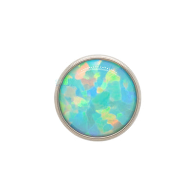 threadless: Bezel-Set Opal Cabochon End