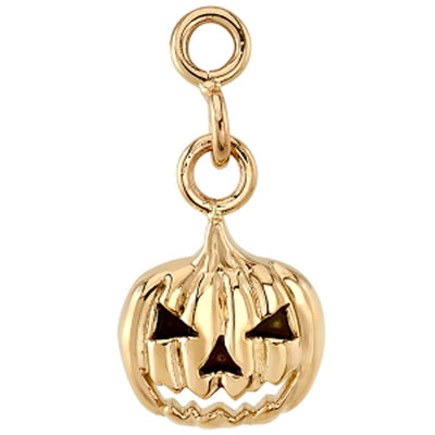 Jack O Lantern Charm in Gold