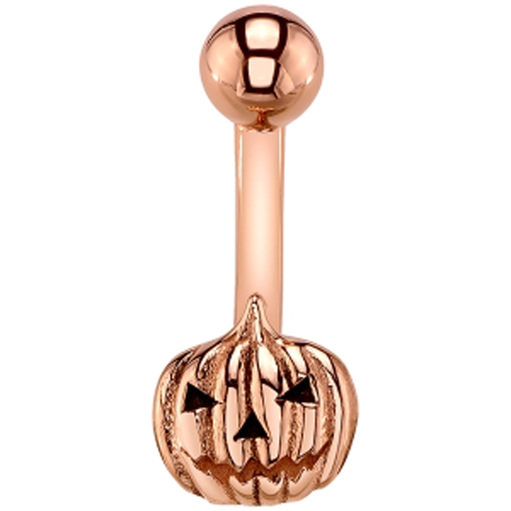 Jack O Lantern Navel Curve in Gold