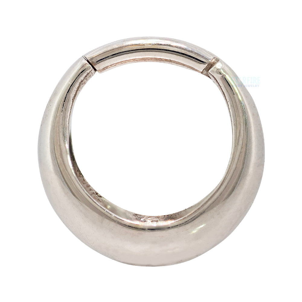 Chunky Dome Hinge Ring / Clicker in Gold & Platinum