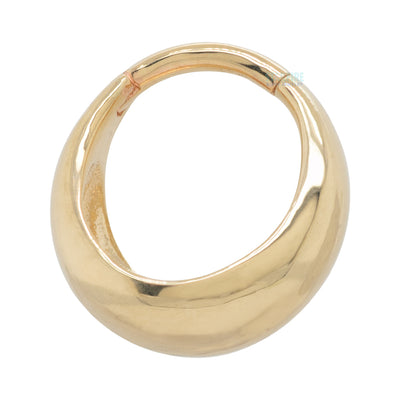 Chunky Dome Hinge Ring / Clicker in Gold & Platinum