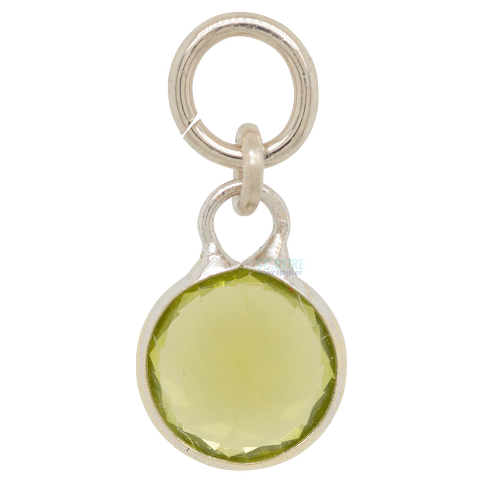 "Brilliant" Charm in Gold with Gemstones