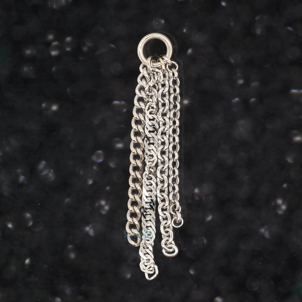 "Bit O Texture" Chain Charm in Gold