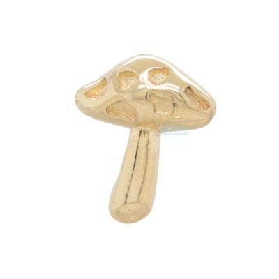 threadless: Mushroom Amanita End in Gold