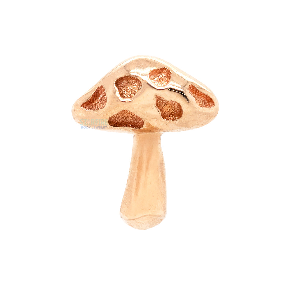 threadless: Mushroom Amanita End in Gold