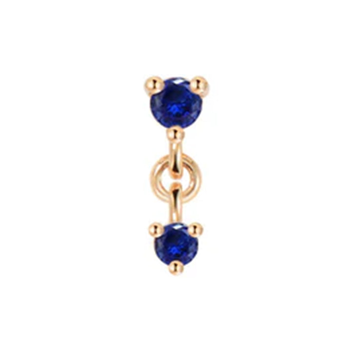 threadless: "Cascade 2" Chain End in Gold with Genuine Gemstones