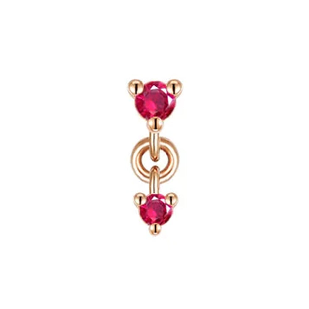 threadless: "Cascade 2" Chain End in Gold with Genuine Gemstones