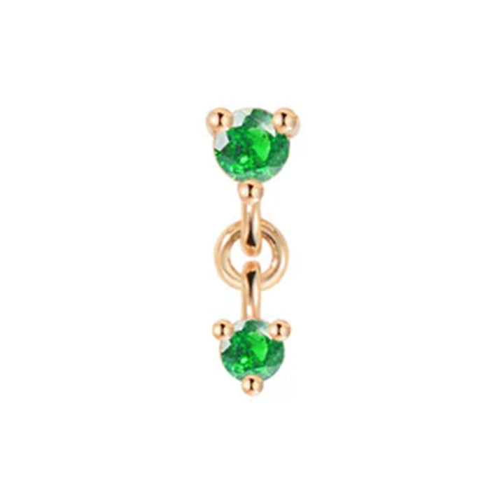 threadless: "Cascade 2" Chain End in Gold with Genuine Gemstones
