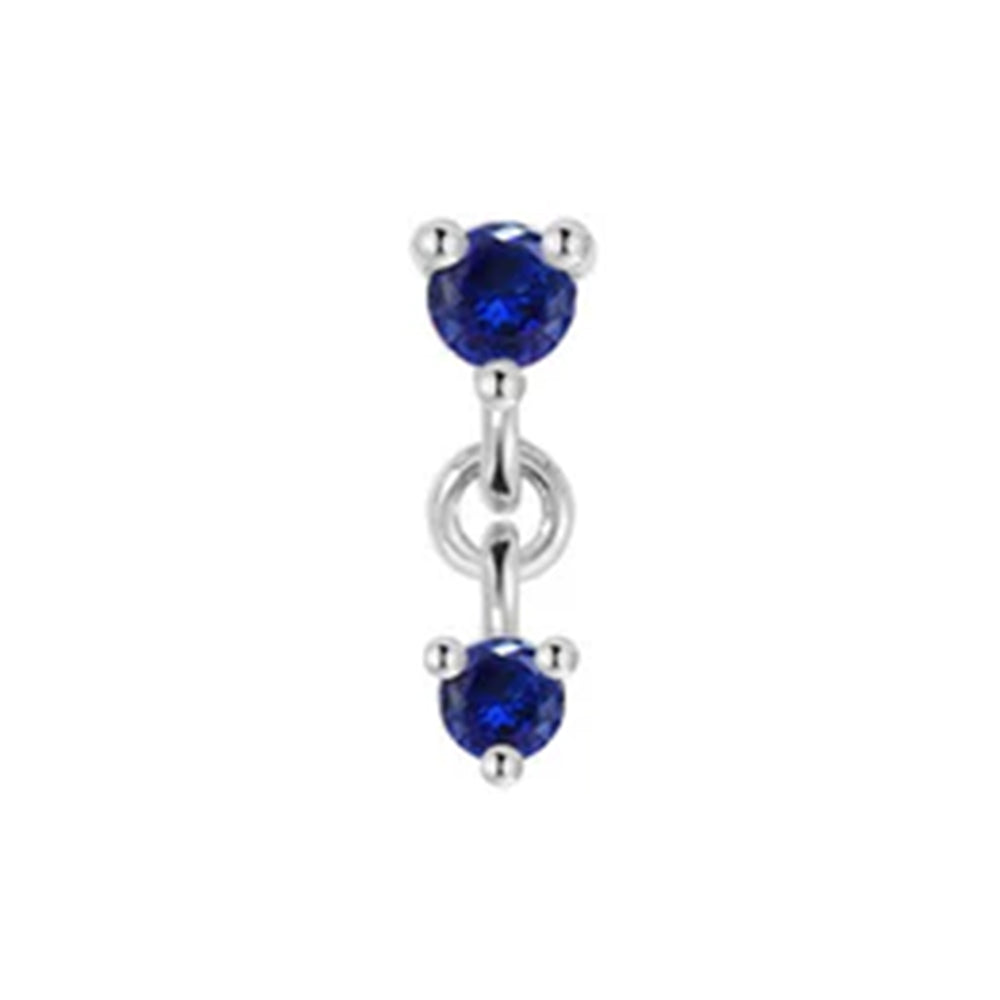 threadless: "Cascade 2" Chain End in Gold with Genuine Gemstones