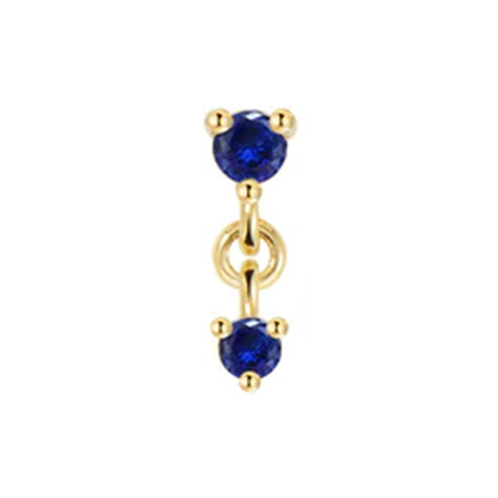 threadless: "Cascade 2" Chain End in Gold with Genuine Gemstones