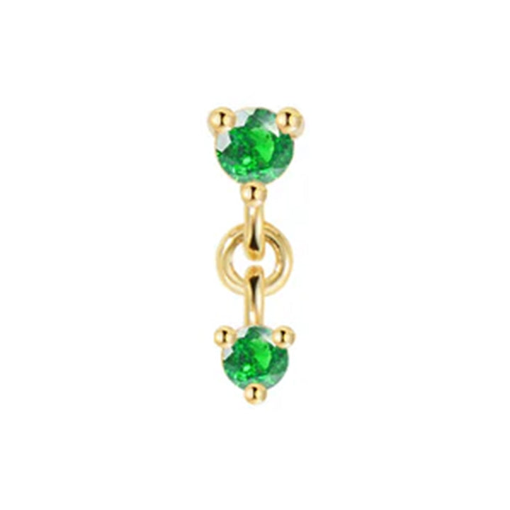 threadless: "Cascade 2" Chain End in Gold with Genuine Gemstones