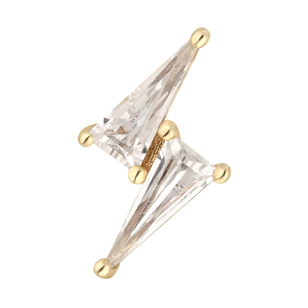threadless: "Electrify" End in Gold with CZ's