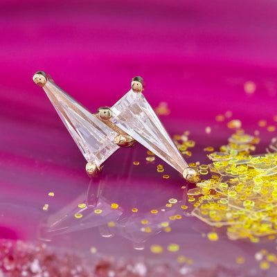 threadless: "Electrify" End in Gold with CZ's