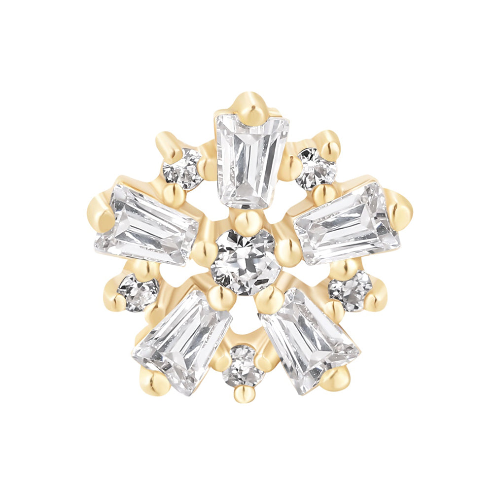 threadless: "Audacious" End in Gold with CZ's