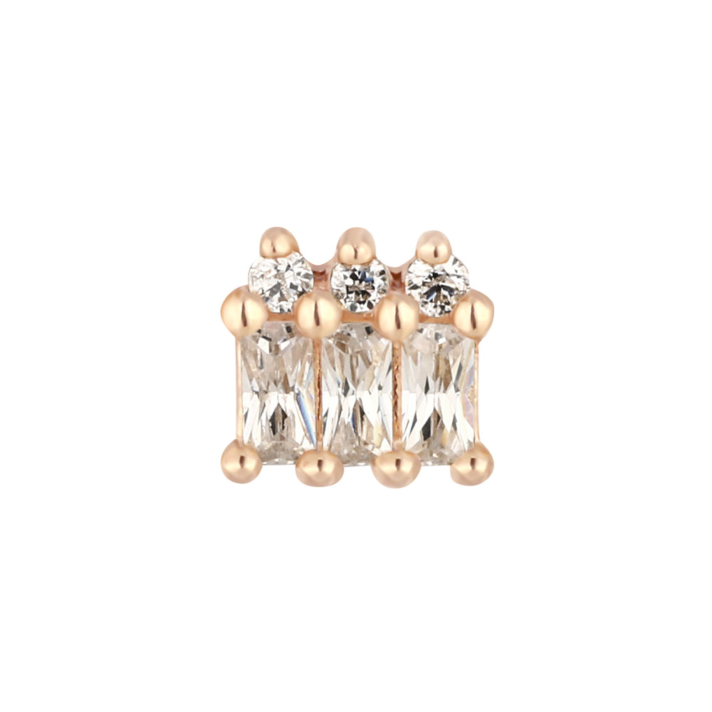 threadless: "Excess" End in Gold with CZ's