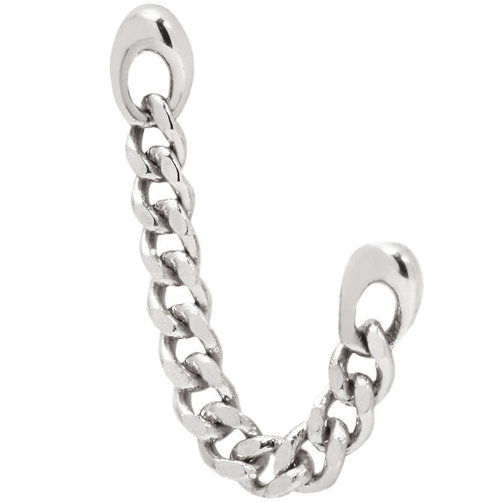threadless: "Gold Drip" Chain Dual Pin End in Gold
