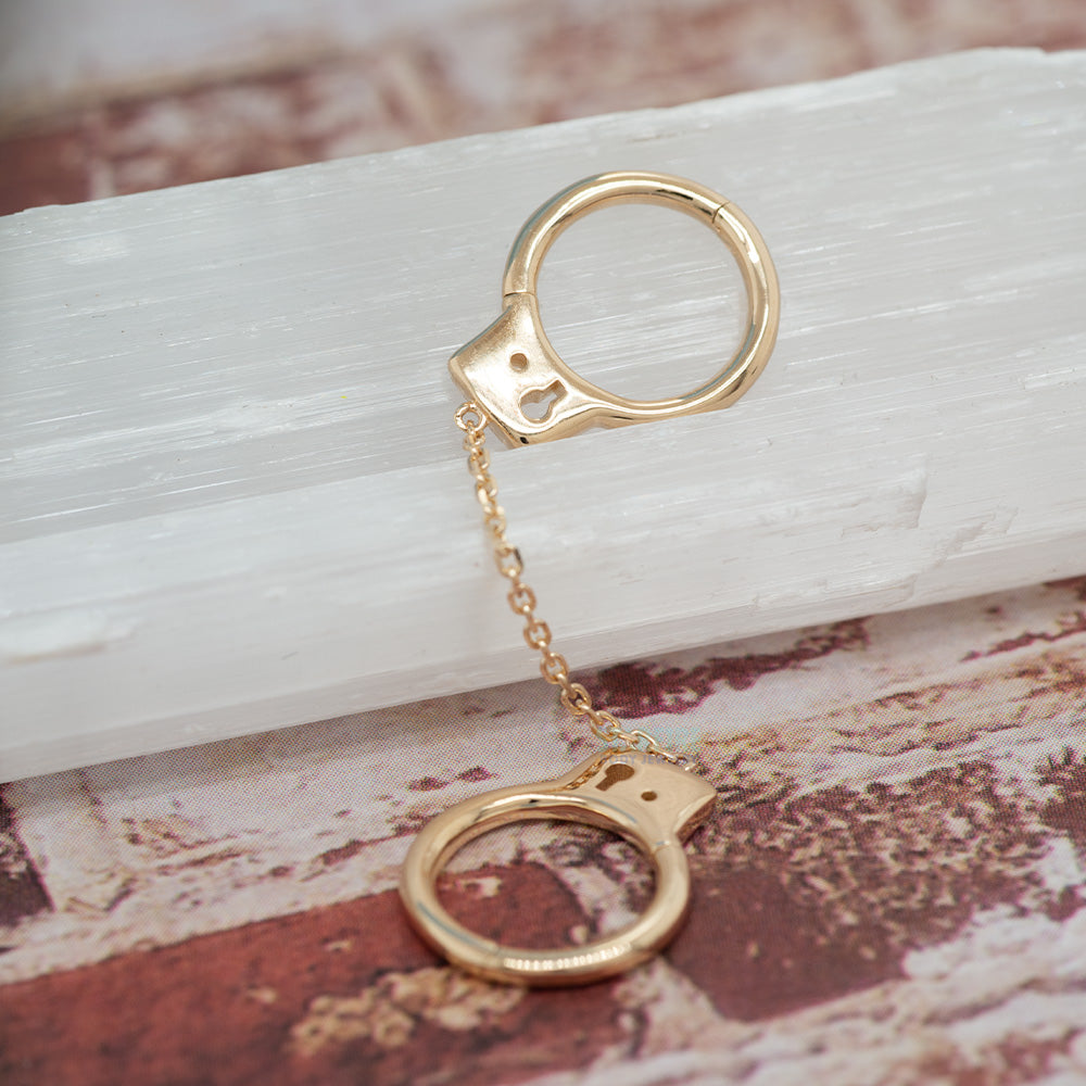 "Mine Now" Clickers with Chain Attachment in Gold