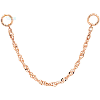 "Singapore" Chain Attachment in Gold