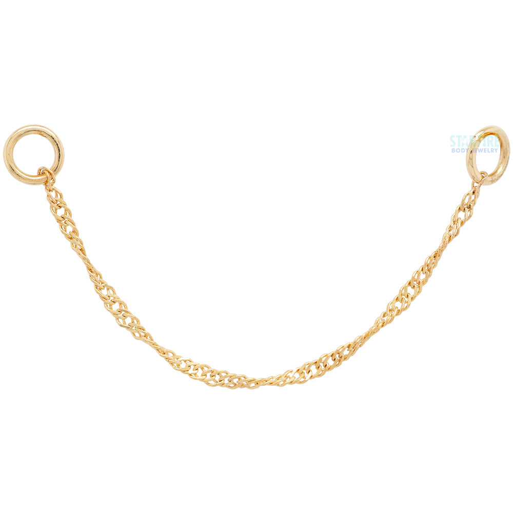 "Singapore" Chain Attachment in Gold