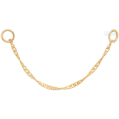 "Singapore" Chain Attachment in Gold