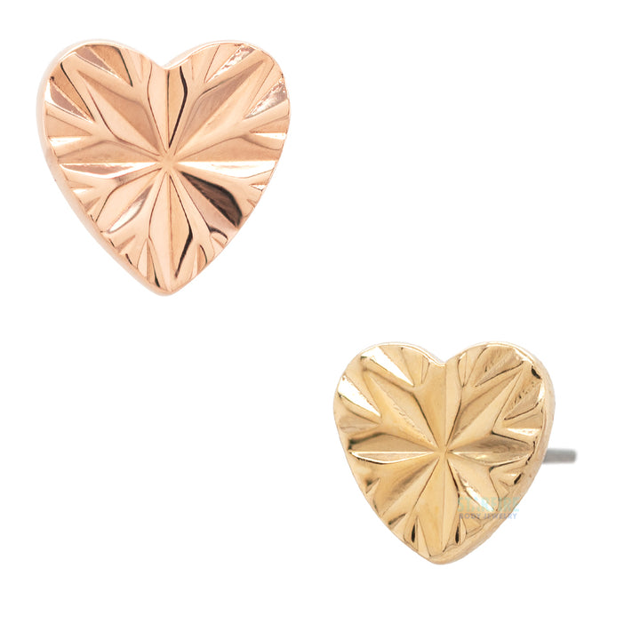 threadless: "Laser Heart" End in Gold