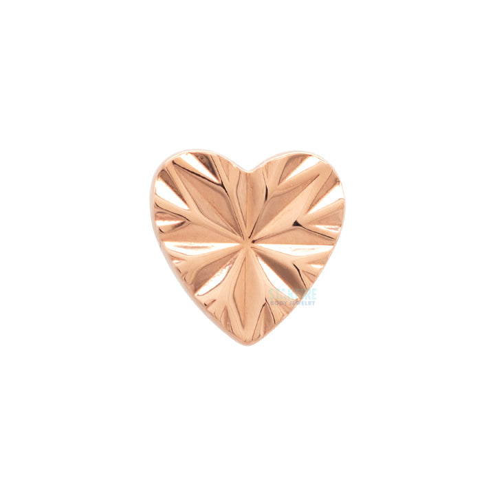 threadless: "Laser Heart" End in Gold