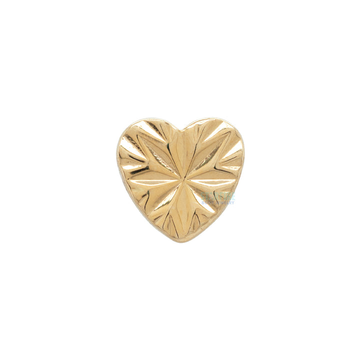 threadless: "Laser Heart" End in Gold