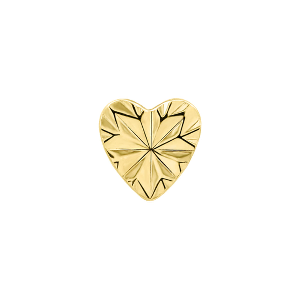 threadless: "Laser Heart" End in Gold