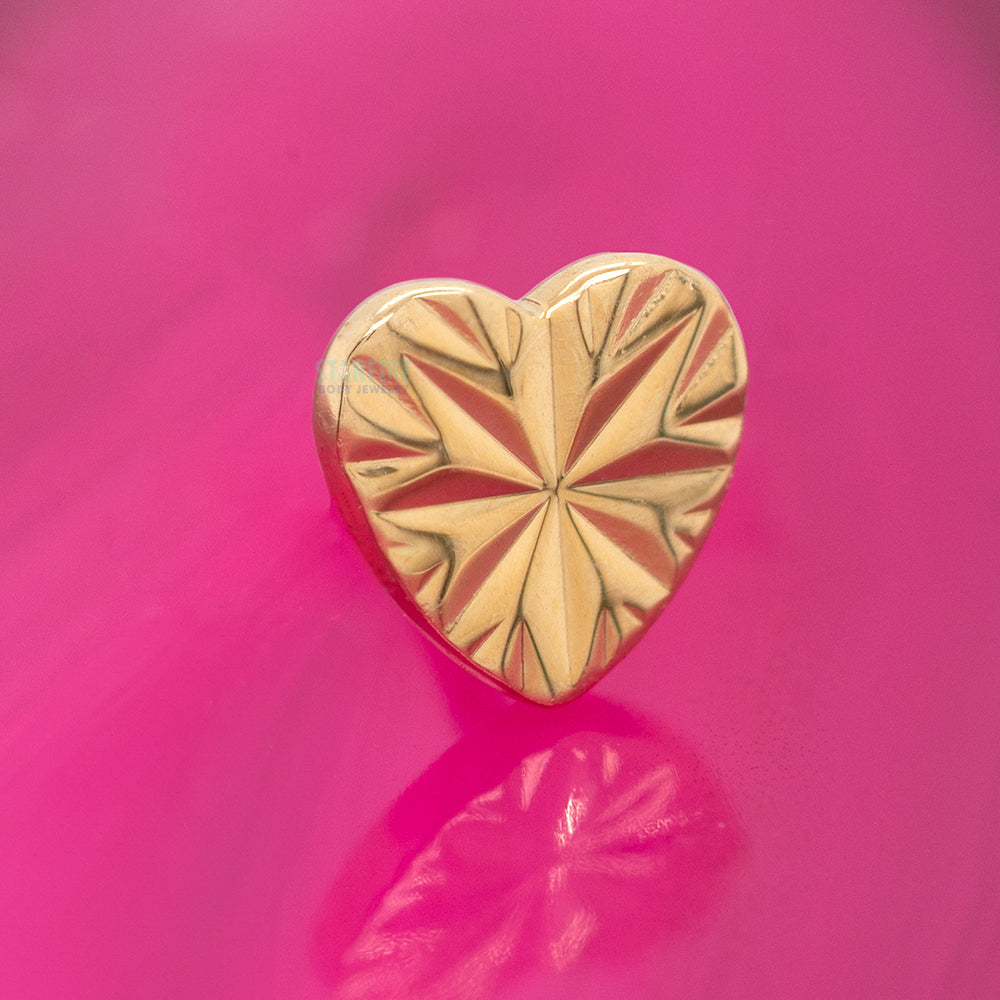 threadless: "Laser Heart" End in Gold
