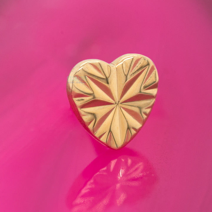 threadless: "Laser Heart" End in Gold