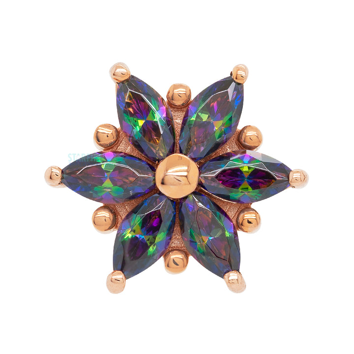 threadless: "Mystic Elegance" End in Gold with Mystic Topaz
