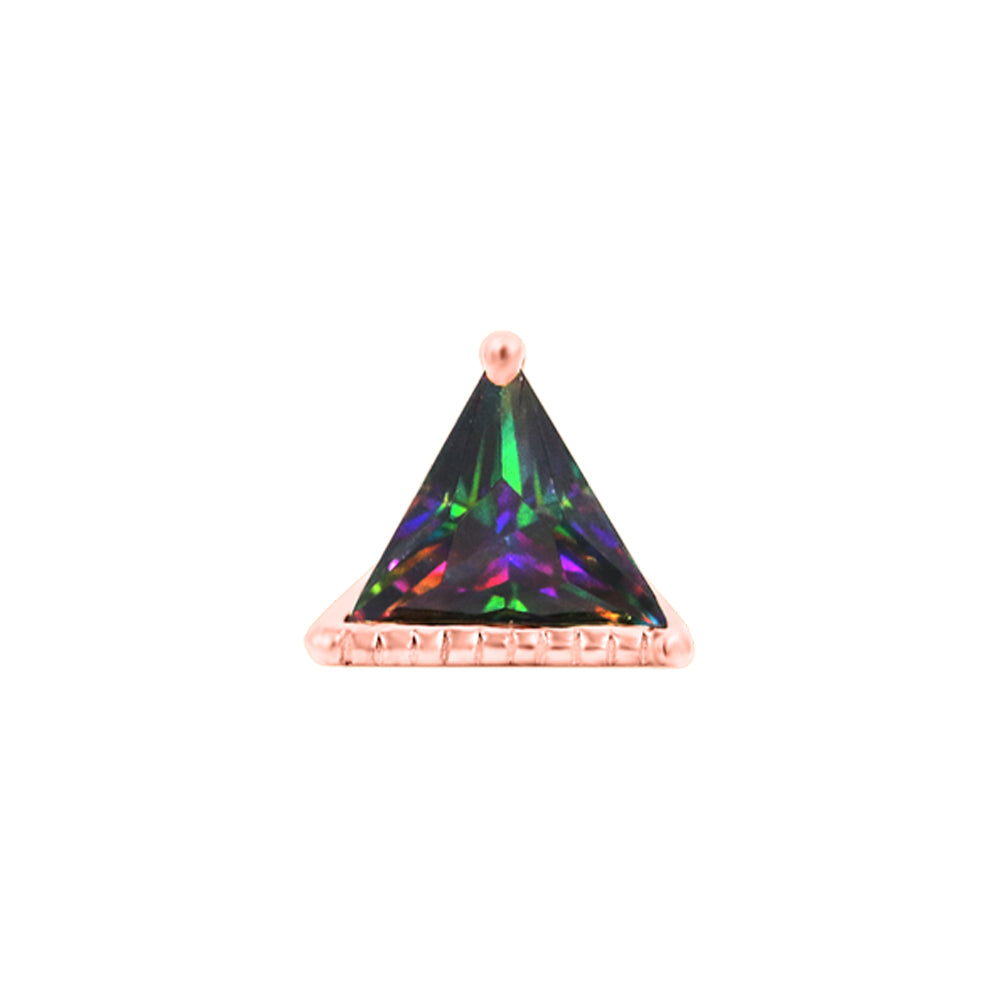 threadless: "King Mystic" End in Gold with Mystic Topaz