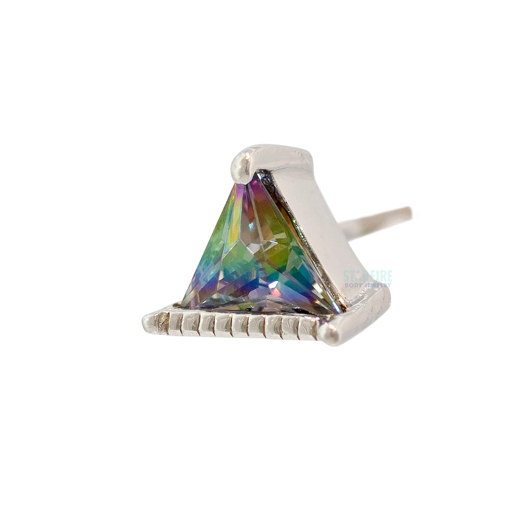 threadless: "King Mystic" End in Gold with Mystic Topaz