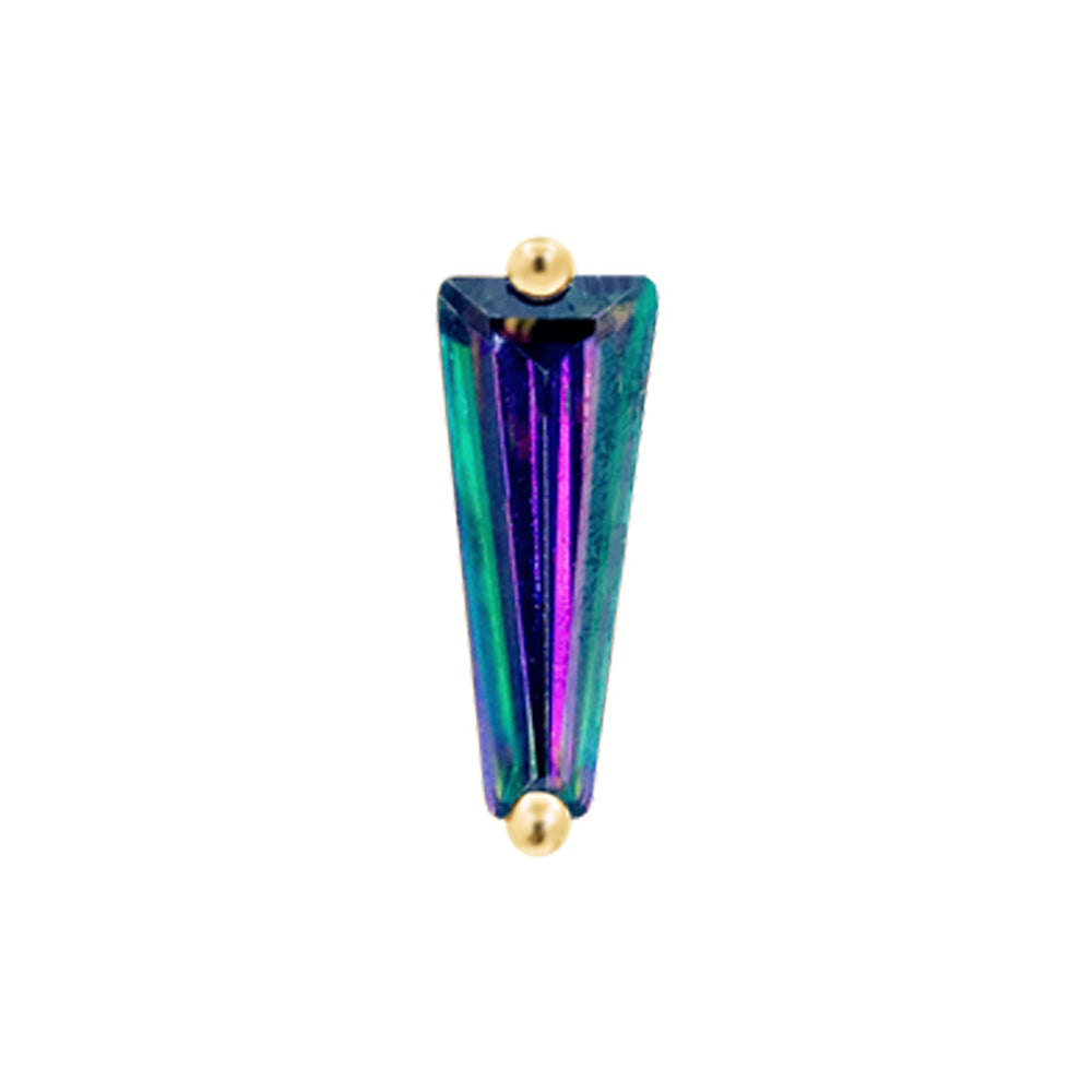 threadless: "Lady Mystic" End in Gold with Mystic Topaz