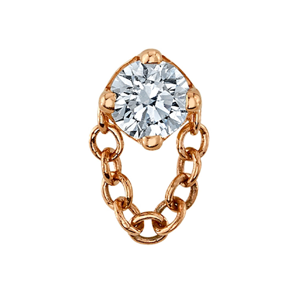 threadless: "Rianna" Pin in Gold with White CZ