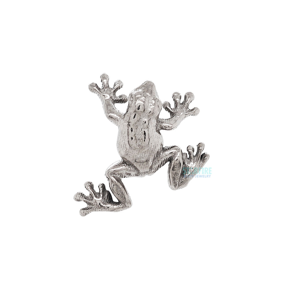 Tree Frog Threaded End in Gold