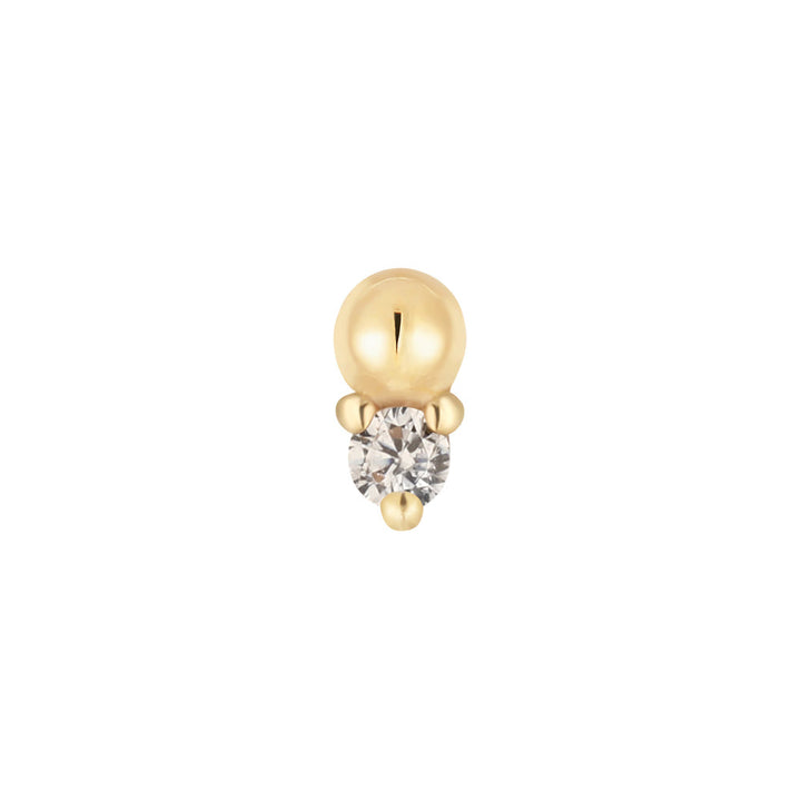 threadless: "Babe" End in Gold with CZ
