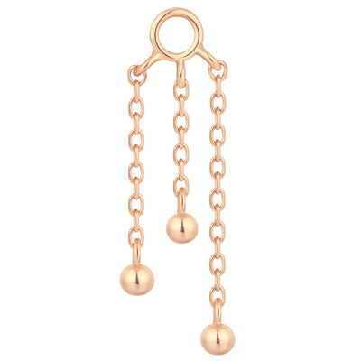 "Dancing Queen" Chain Charm in Gold