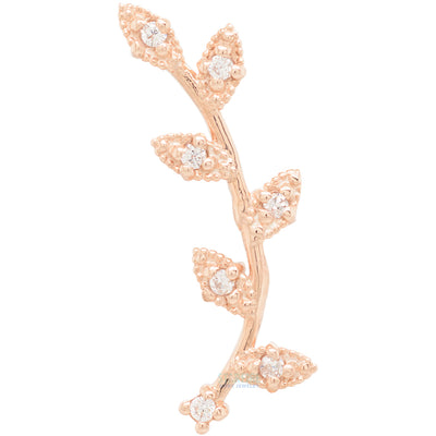 threadless: Wisteria Pin in Gold with Gemstones