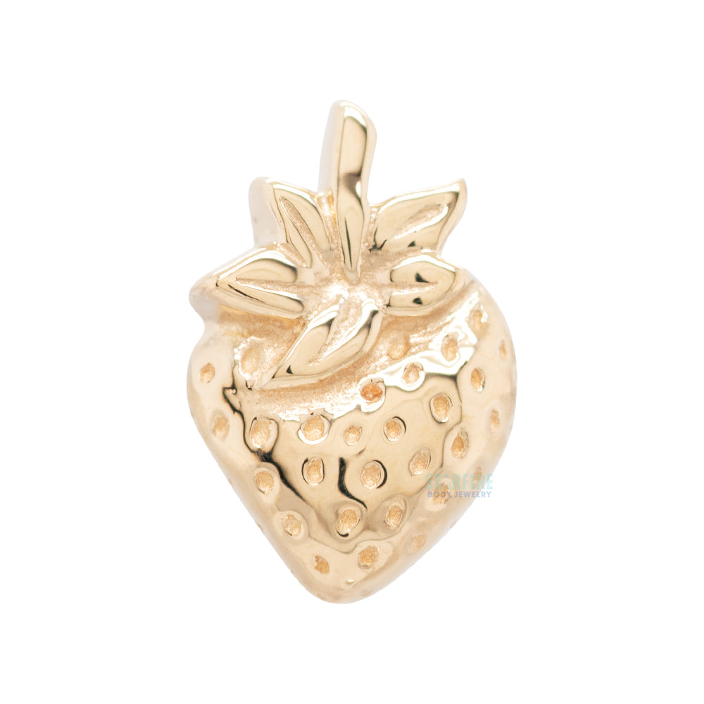 threadless: Strawberry Pin in Gold & Platinum