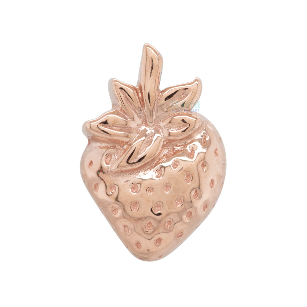 threadless: Strawberry Pin in Gold & Platinum