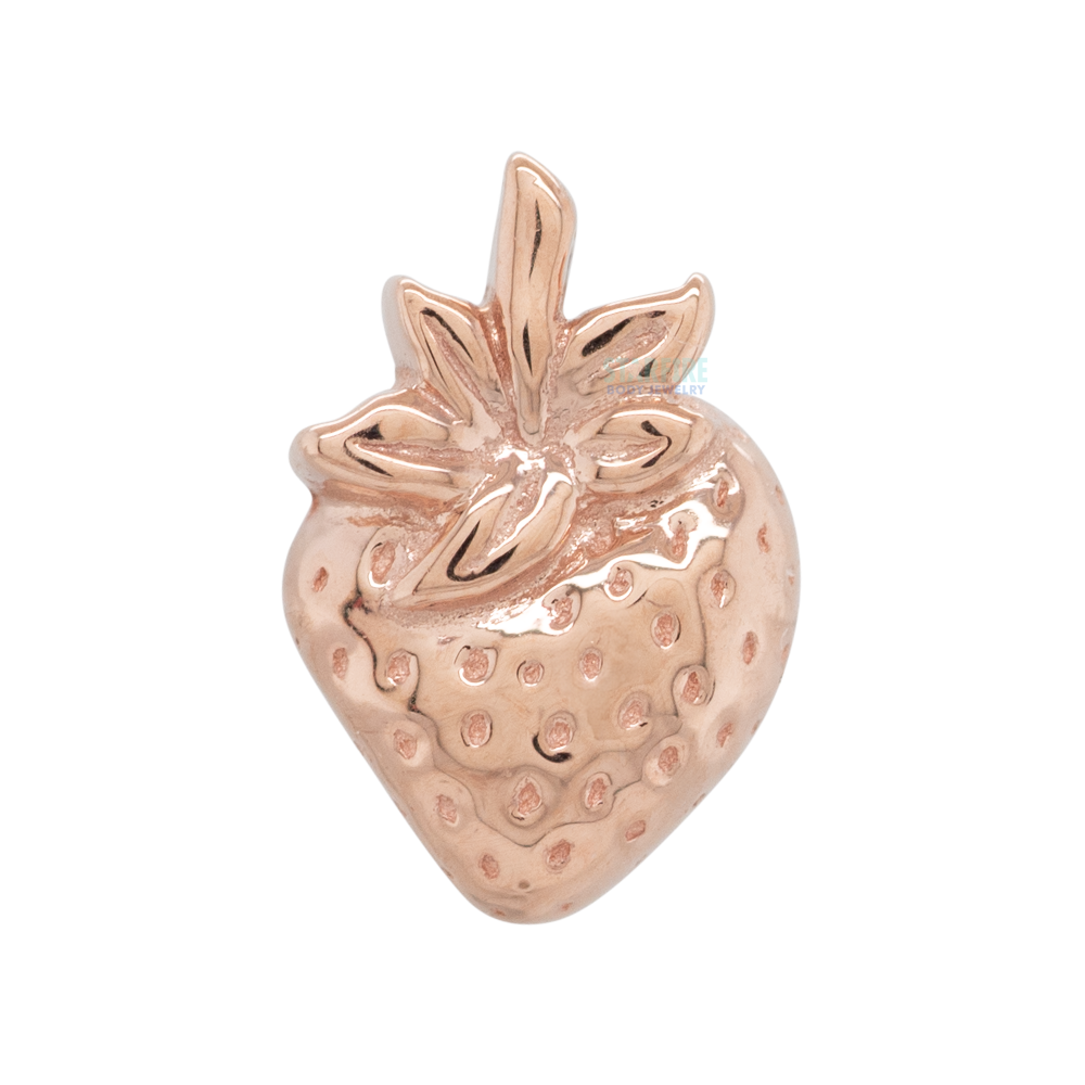 threadless: Strawberry Pin in Gold & Platinum