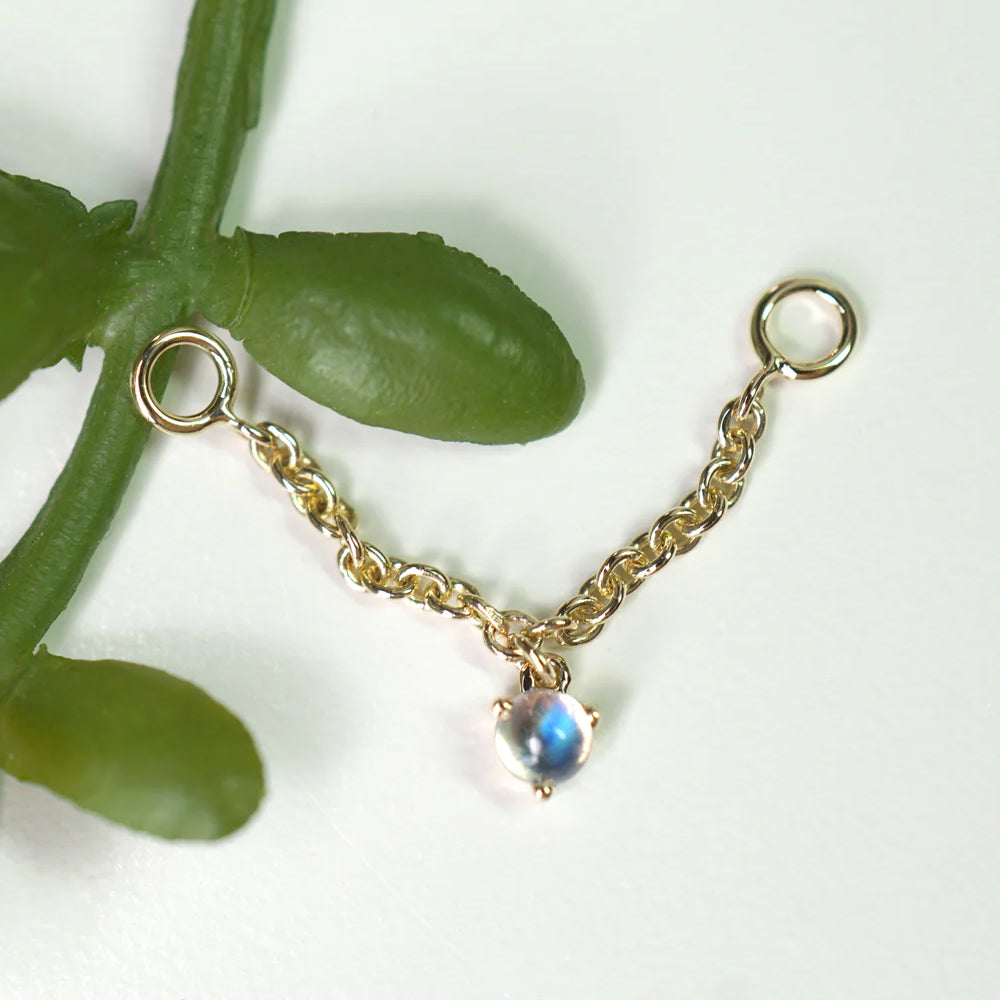 Chain with Dripping Moonstones