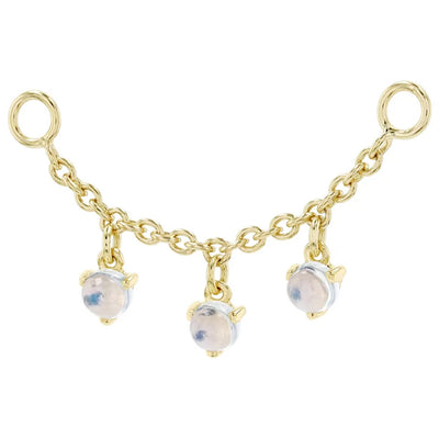 Chain with Dripping Moonstones