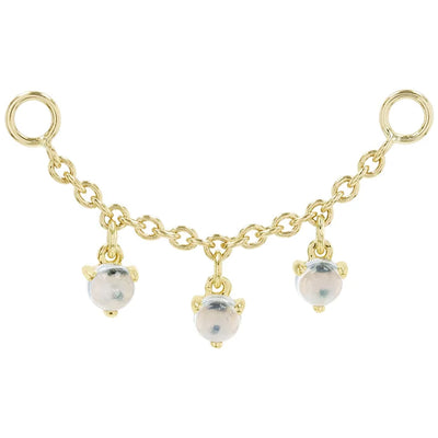 Chain with Dripping Moonstones